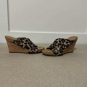 Aerosoles Leopard Cork Wedge